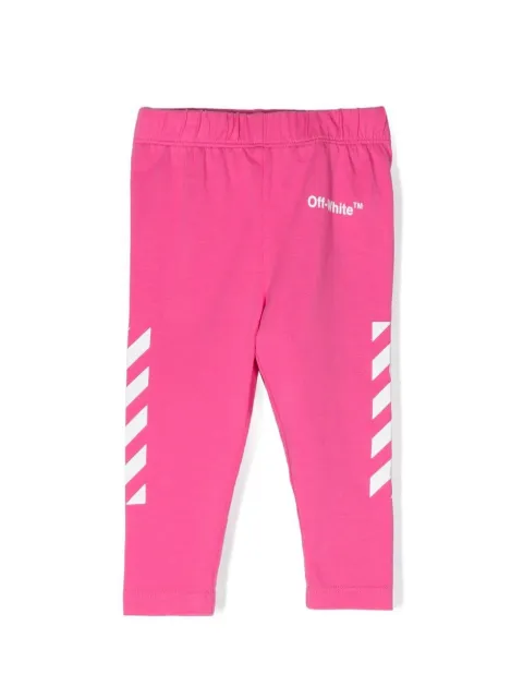Off-White Kids leggins con logo estampado