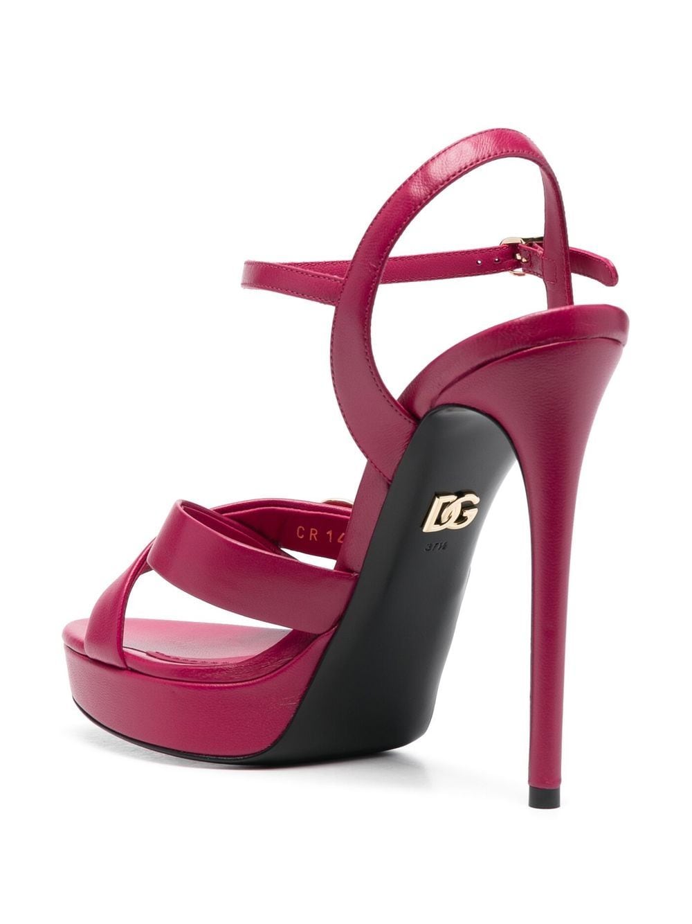 Shop Dolce & Gabbana Logo-plaque Platform Sandals In Rosa