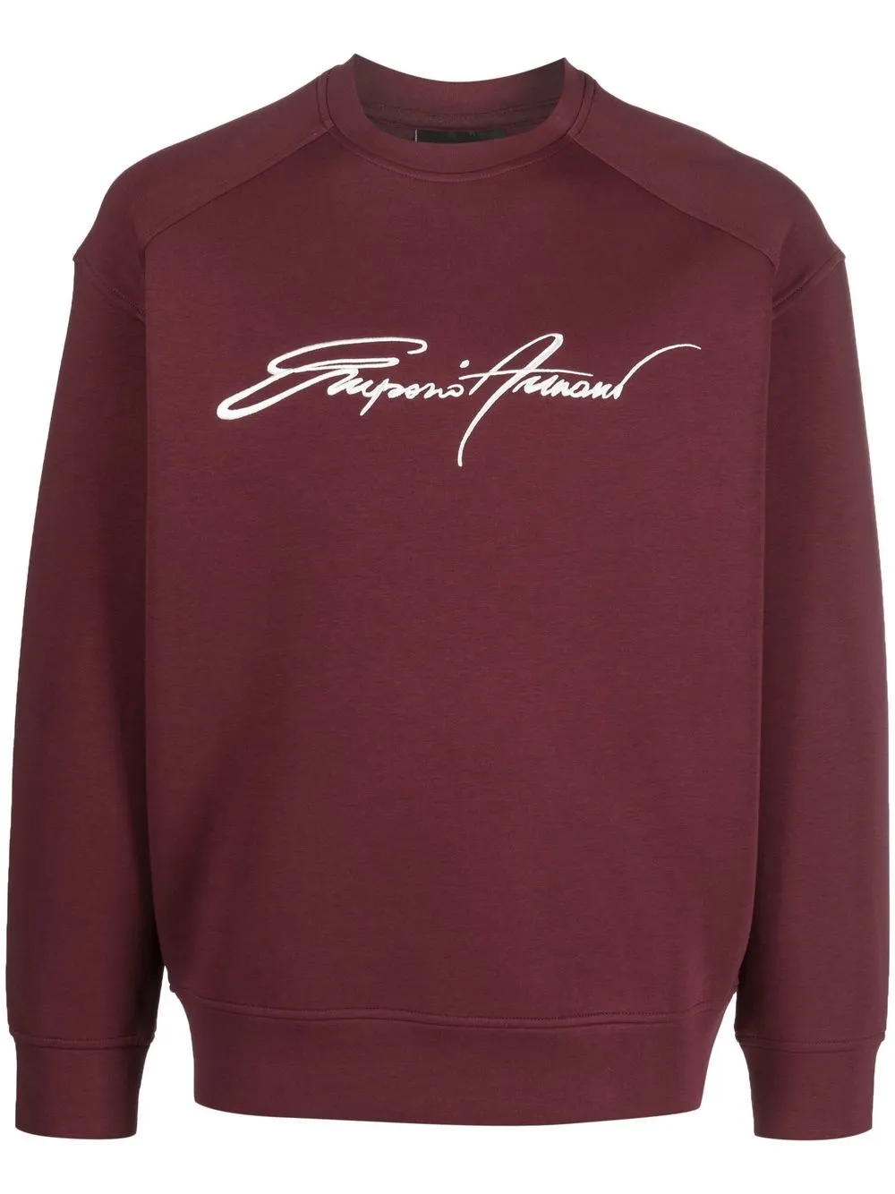 

Emporio Armani branded-lettering-print sweatshirt - Red