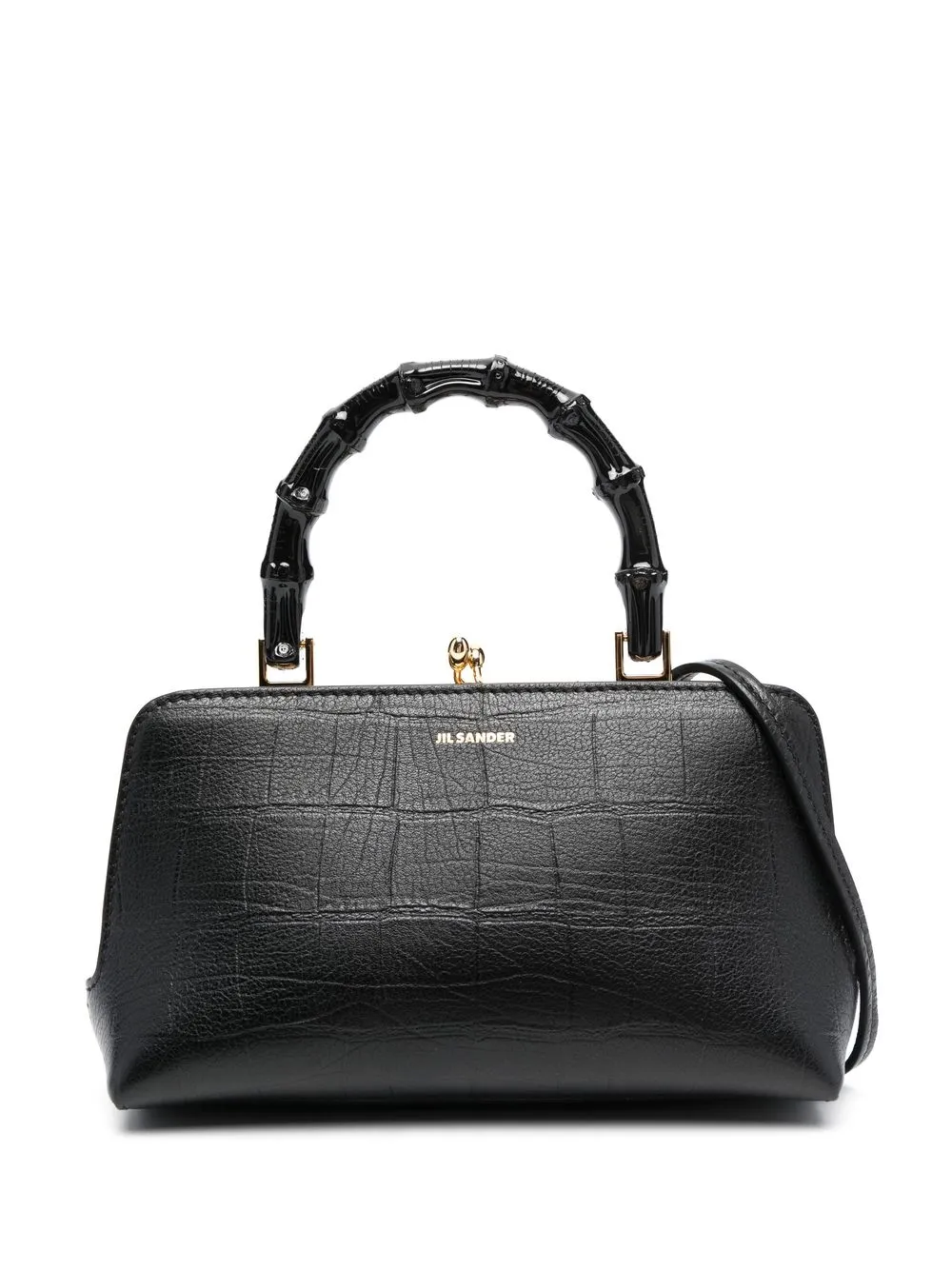 

Jil Sander Goji leather tote bag - Black