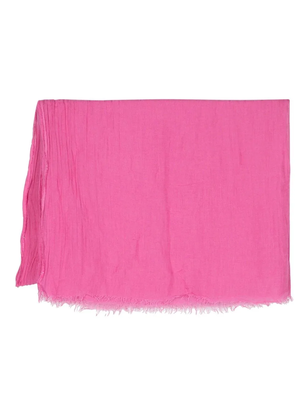 

Rick Owens frayed-edge hem scarf - Pink