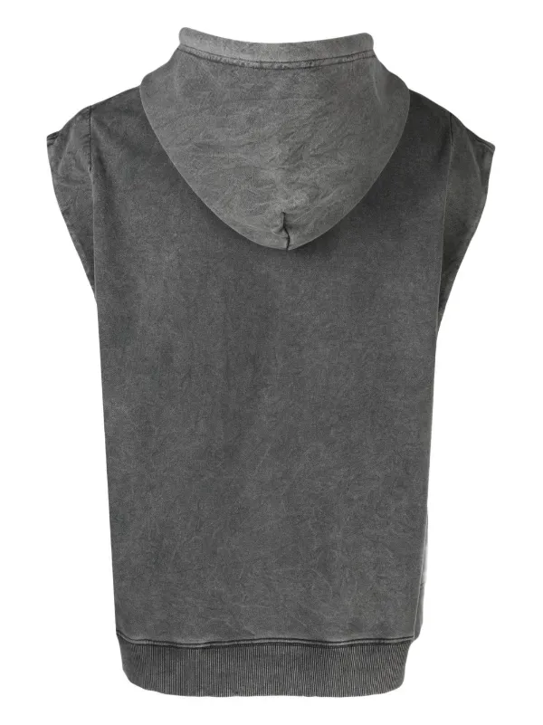 Plain sleeveless clearance hoodie