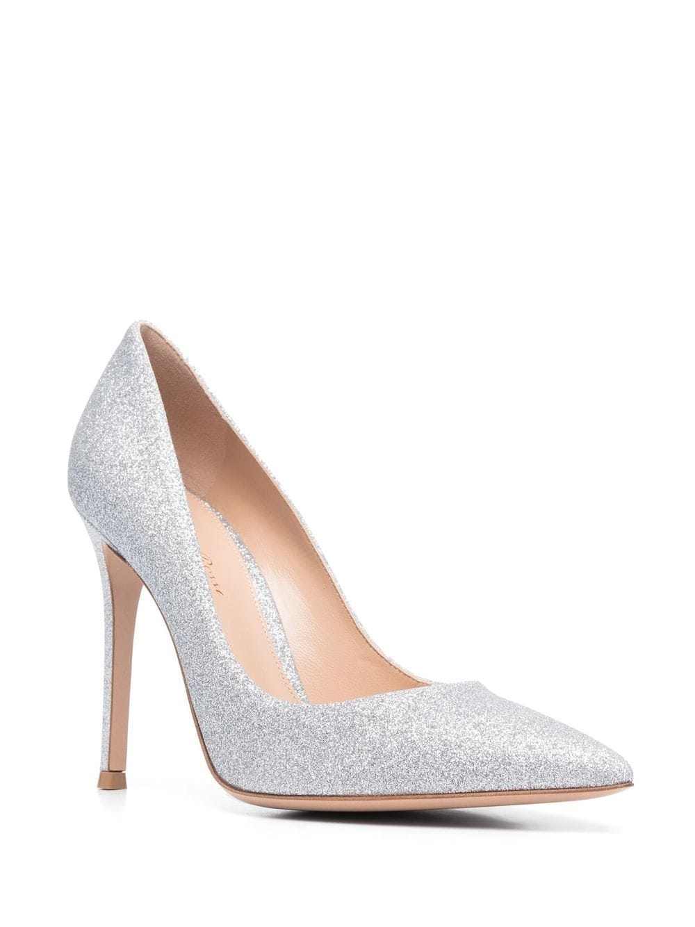 Gianvito Rossi Gianvito pumps met glitter - Zilver