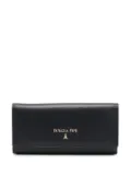 Patrizia Pepe leather logo-detail purse - Black