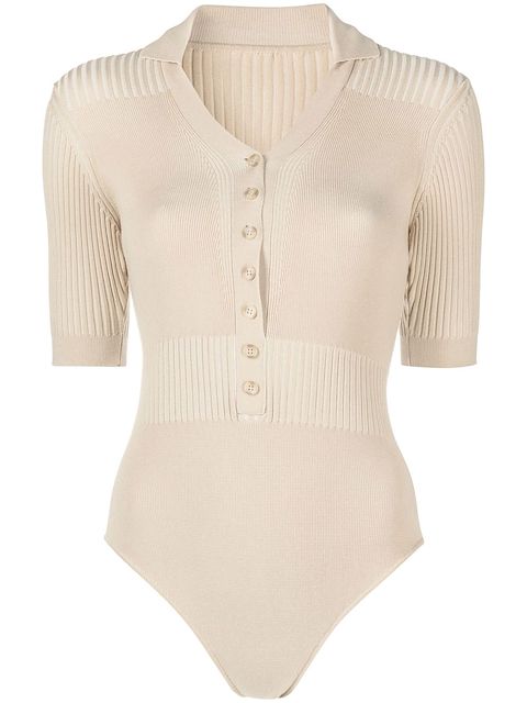 Jacquemus Le body Yauco polo bodysuit