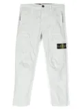 Stone Island Junior Compass-motif cargo trousers - Blue