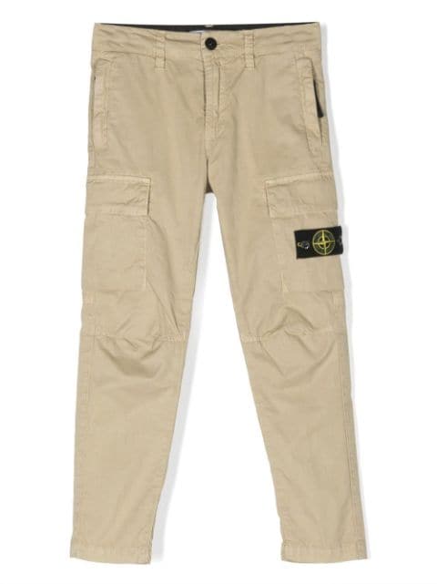 Stone Island Junior Compass-motif cargo trousers