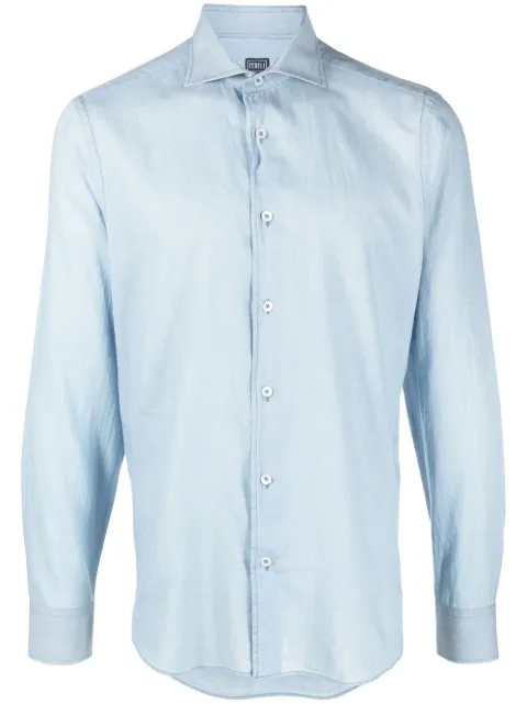Fedeli poplin long-sleeve shirt