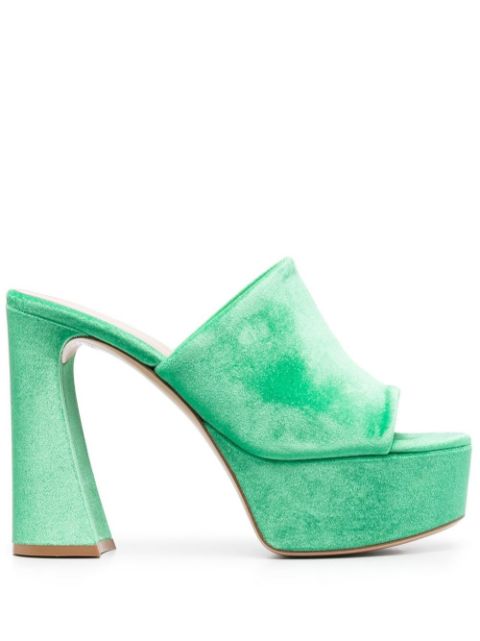 Gianvito Rossi Holly 70mm chenille mules Women