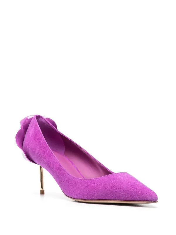 Lavender suede outlet pumps