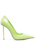 Le Silla Bella 120mm leather pumps - Green