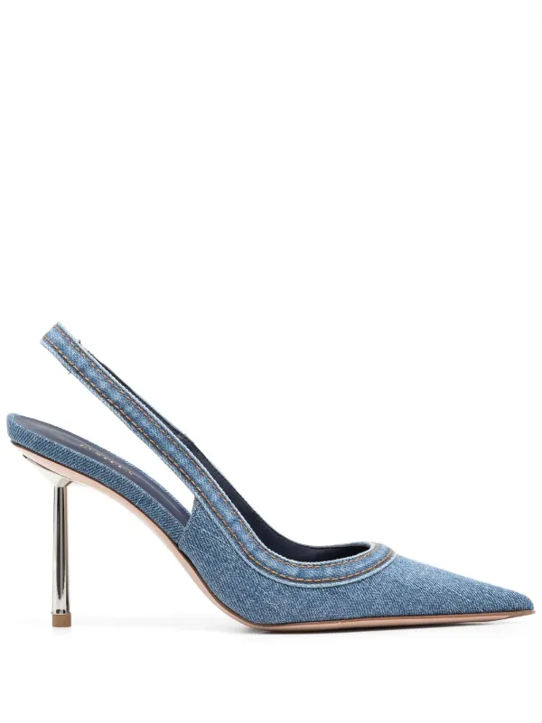 パンプス LE SILLA 'Bella' slingback BELLA SLINGBACK 60 mm SAVANA/NERO | Le Silla