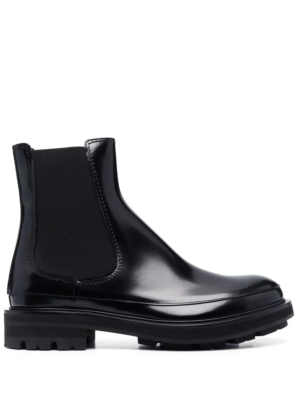 

Alexander McQueen polished-finish ankle boots - Black