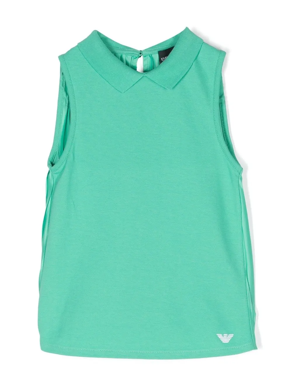 

Emporio Armani Kids pleat-detail tunic top - Green