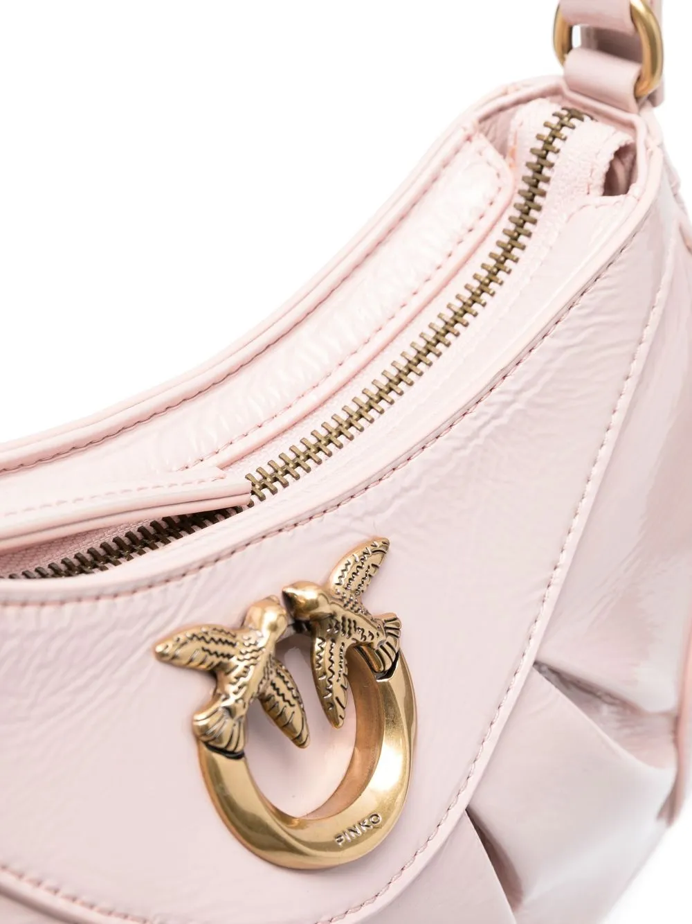 Pinko Logoplaque Crossbody Bag In Pink ModeSens