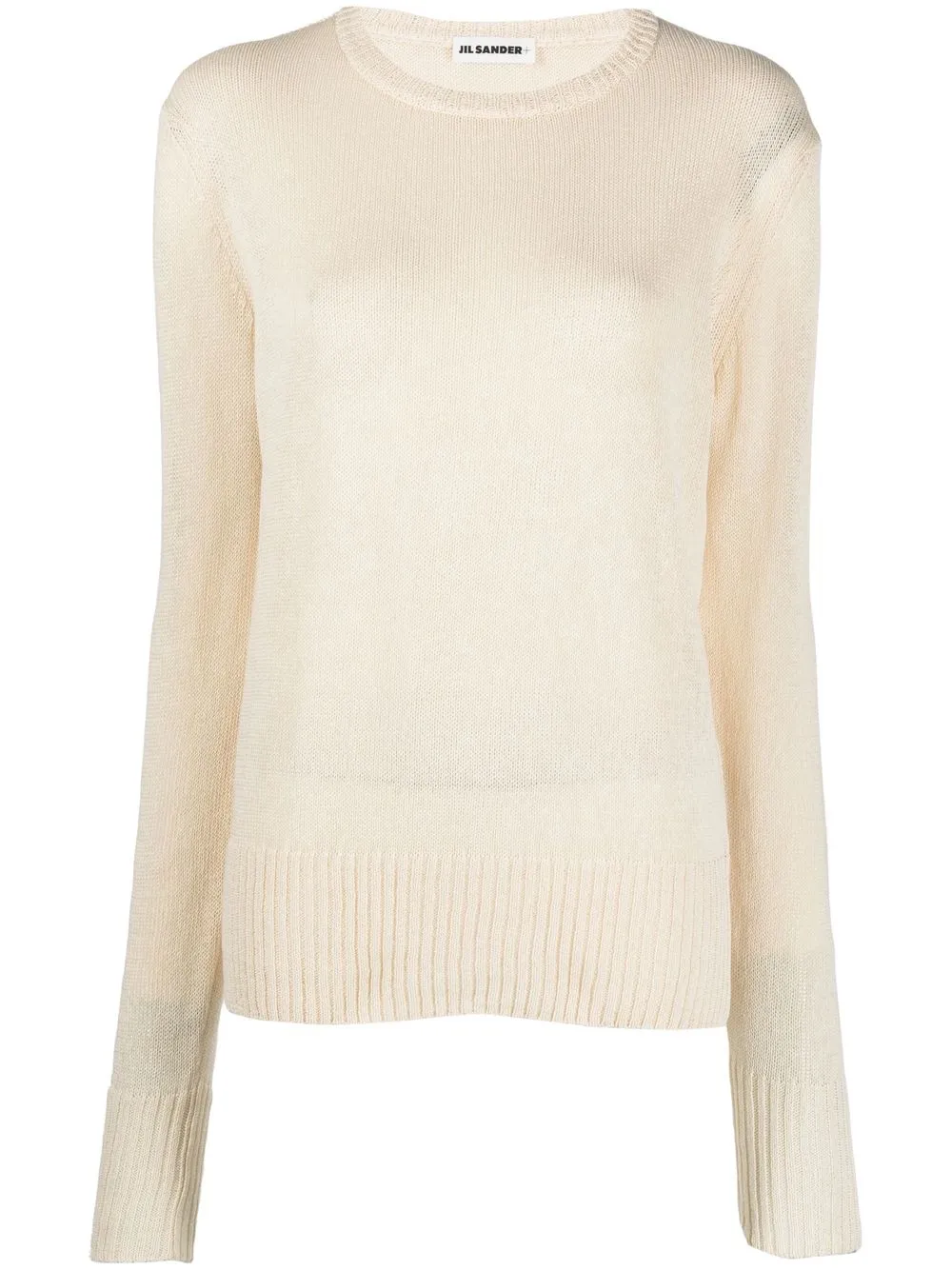 

Jil Sander crewneck cotton jumper - Neutrals