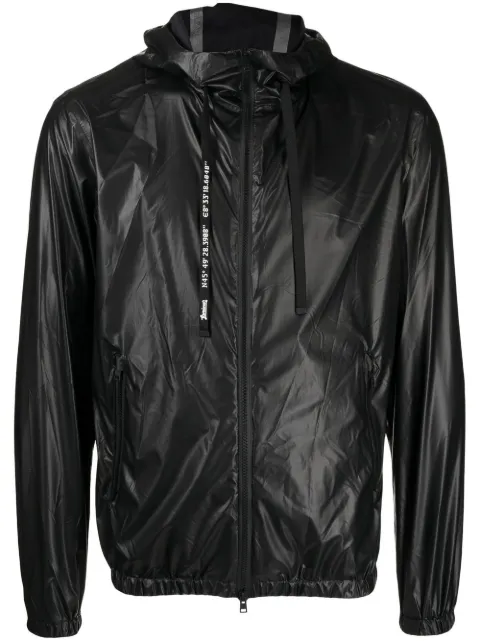 Herno zip-fastening hooded jacket