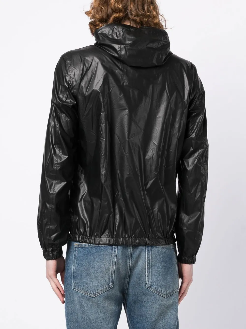 Shop Herno Zip-fastening Hooded Jacket In Schwarz