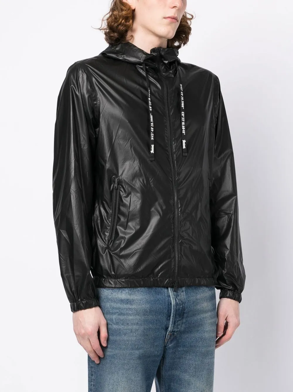 Shop Herno Zip-fastening Hooded Jacket In Schwarz