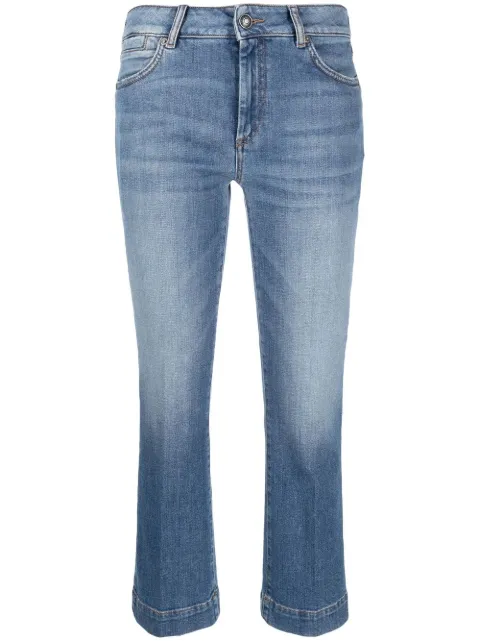 Sportmax cropped washed denim jeans