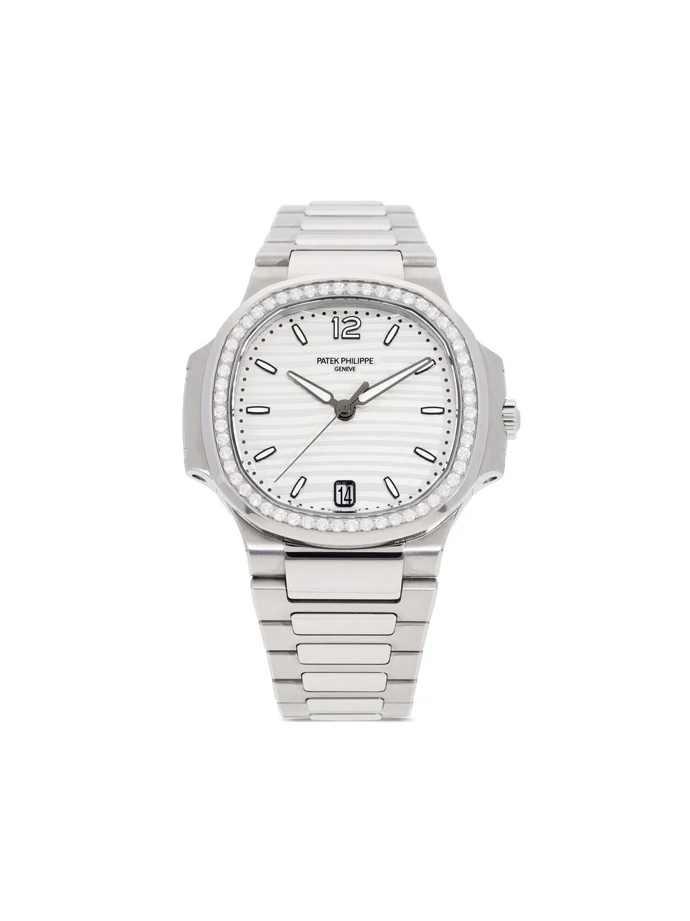 Pre-owned Patek Philippe 2020  Nautilus 35mm In Silver