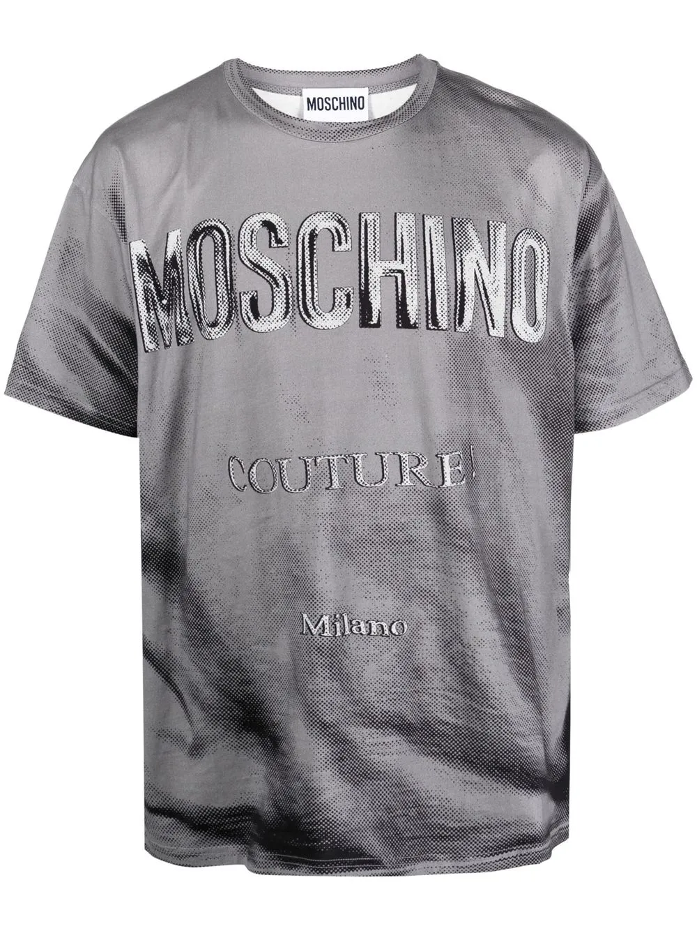 

Moschino logo-print cotton T-shirt - Grey