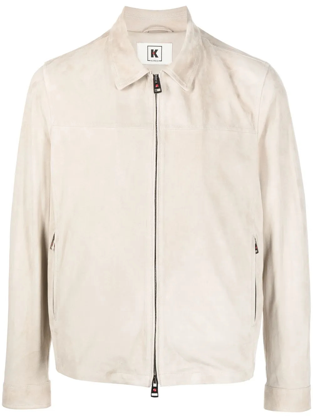 

Kired zip-up suede jacket - Neutrals