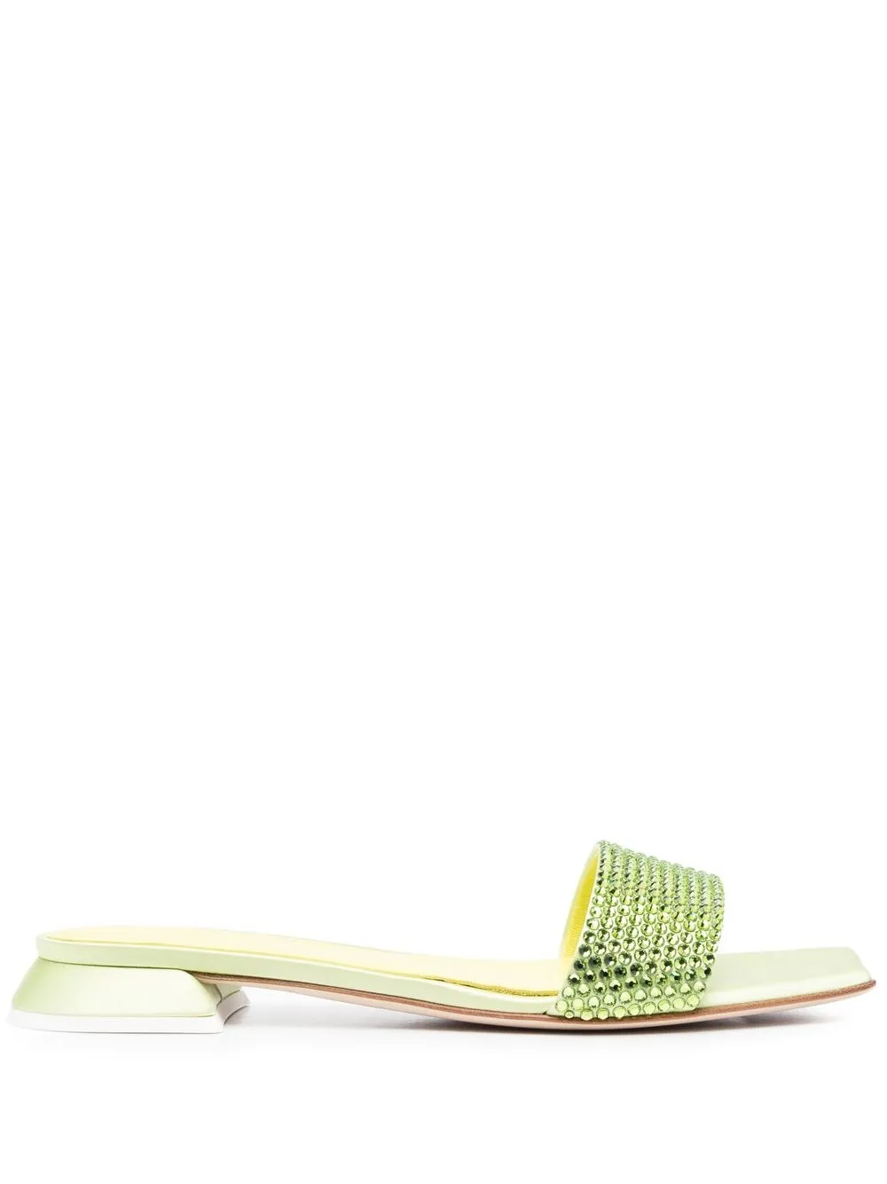 

3juin crystal-embellished 20mm sandals - Green