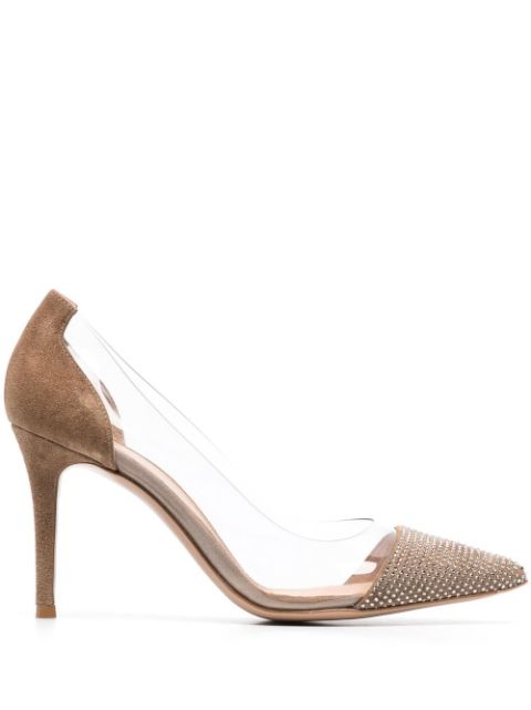 Gianvito Rossi Plexi Glitz 85mm pumps Women