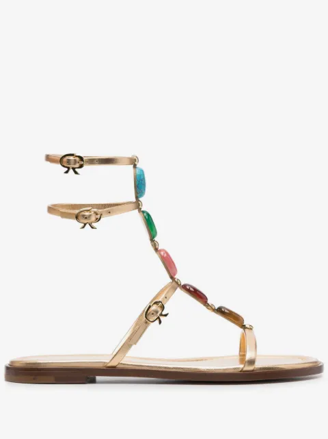Gianvito Rossi Shanti 05 flat gladiator sandals