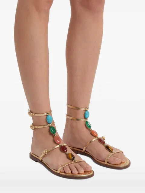 Gianvito Rossi Shanti 05 flat gladiator sandals
