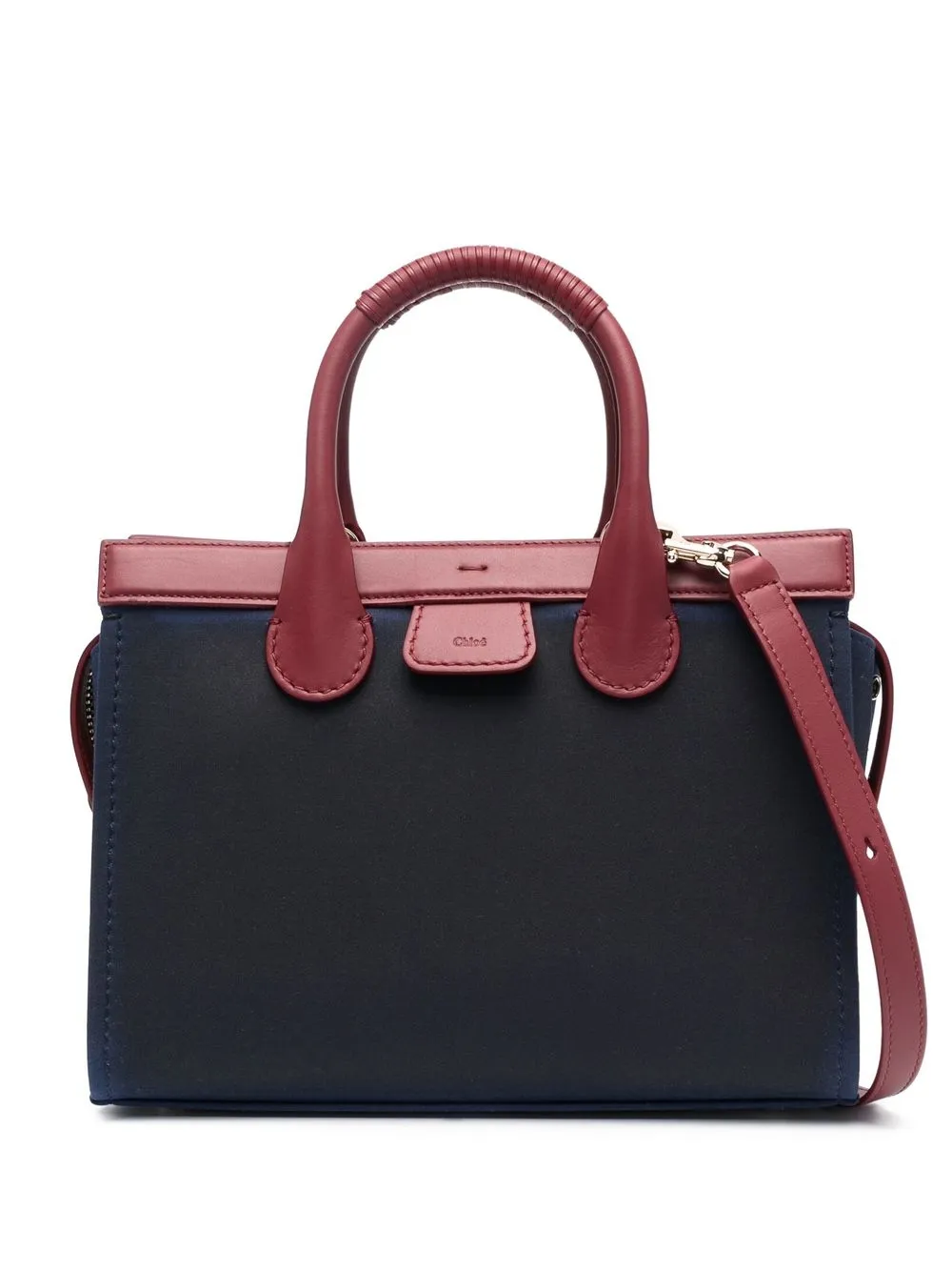 

Chloé tote con logo - Rojo