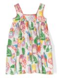 Stella McCartney Kids illustration-print cotton dress - White