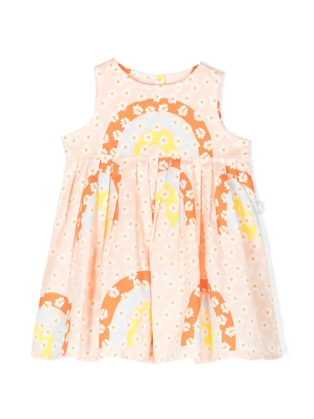 

Stella McCartney Kids daisy-print sleeveless dress - Orange
