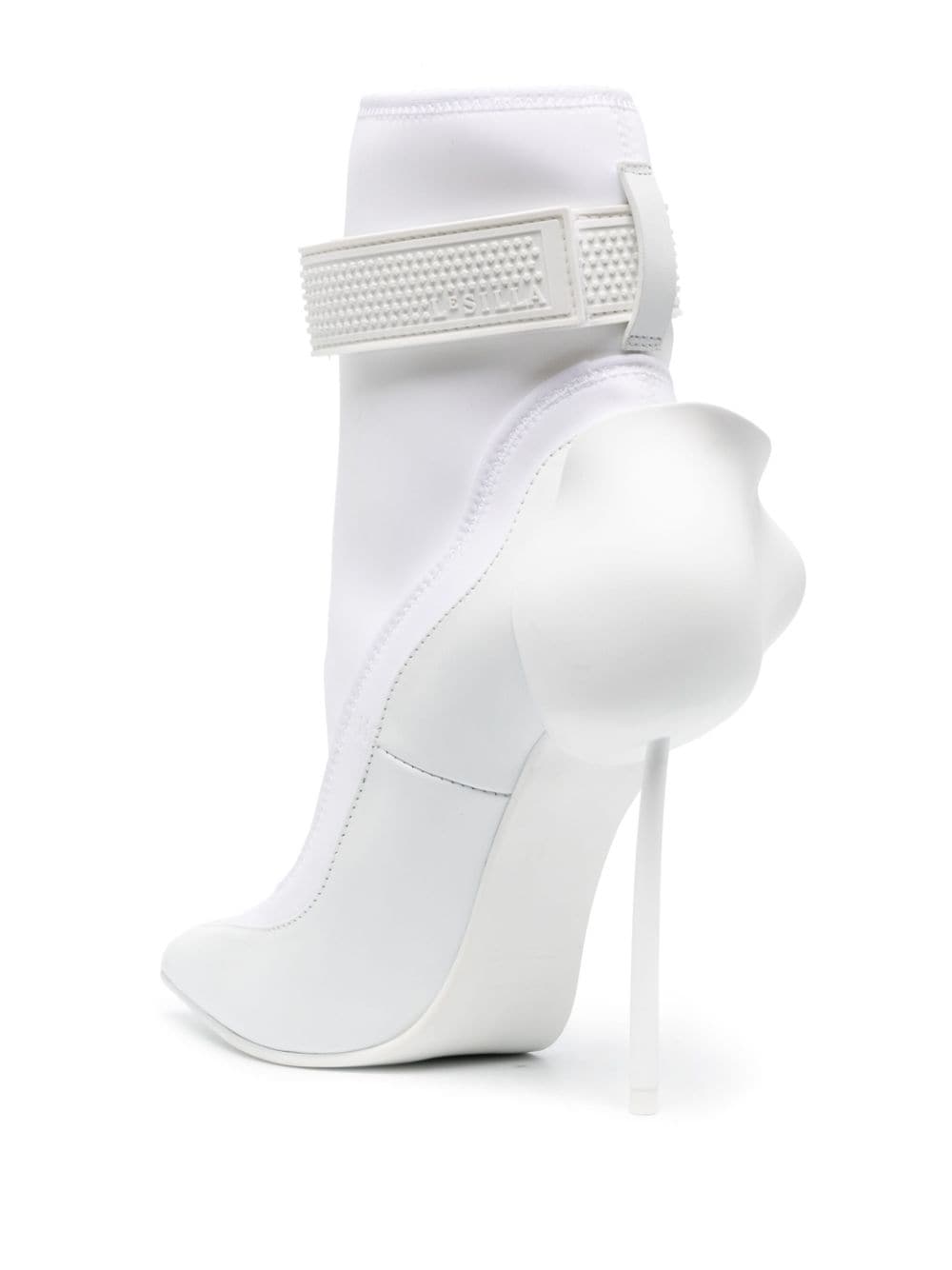 Shop Le Silla Snorkeling 120mm Ankle Boots In White