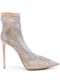 Le Silla Gilda 125mm crystal-embellished pumps - Neutrals