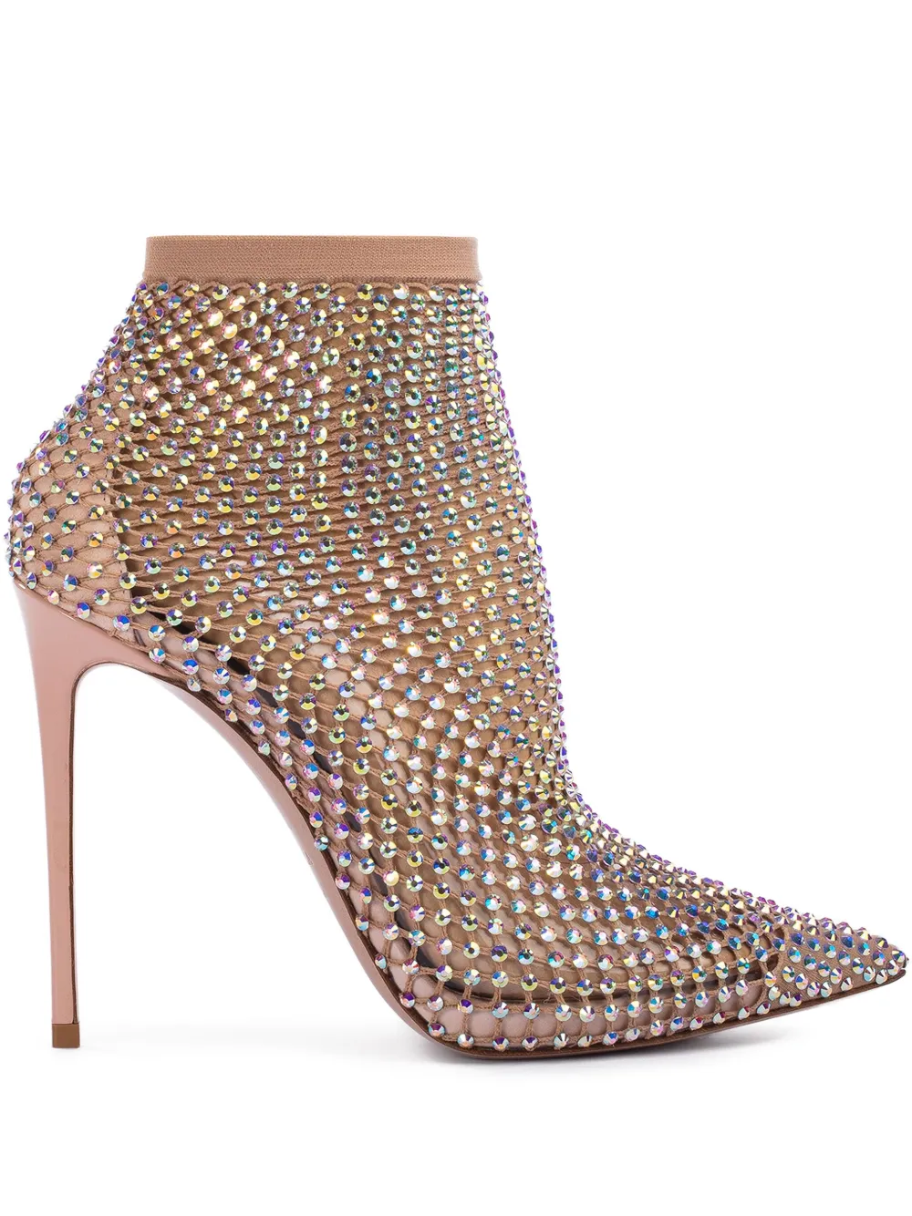 Le Silla Gilda 125mm crystal-embellished pumps | Neutrals | Image 1