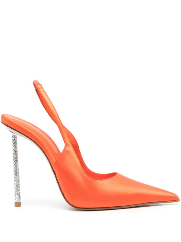 Le Silla Bella 125mm Slingback Pumps Orange FARFETCH VN