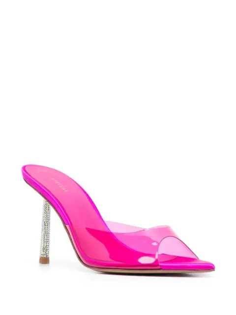 Le Silla 100mm slip-on sandals 6652Z080G8PPSAT533 - 1
