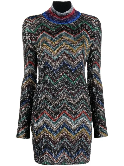 Missoni zig-zag knitted minidress