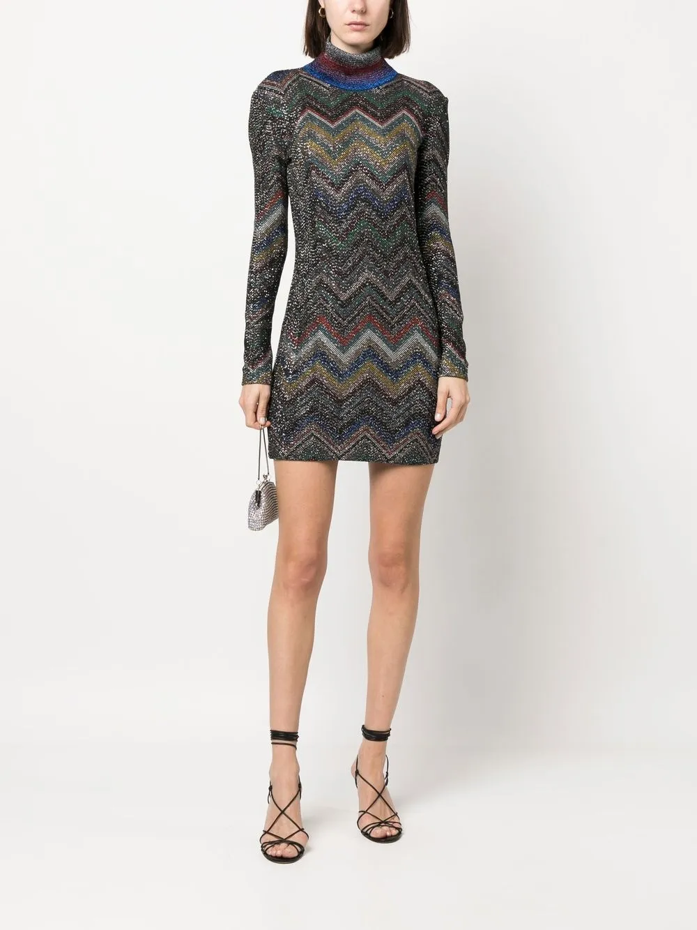 Missoni Gebreide mini-jurk - Zwart