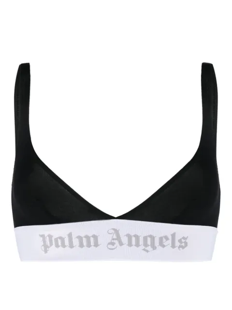 Palm Angels logo-print triangle-cup bra