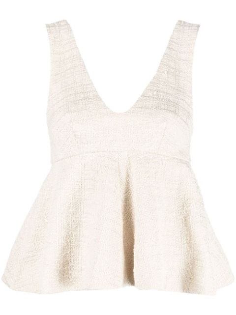 Rochas - sleeveless peplum top