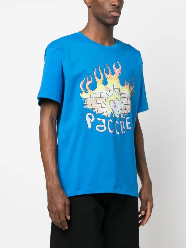 【RASSVET】R.M.D TEE [BLUE] RASSVET Graphic Logo Print T-shirt | Blue | FARFETCH