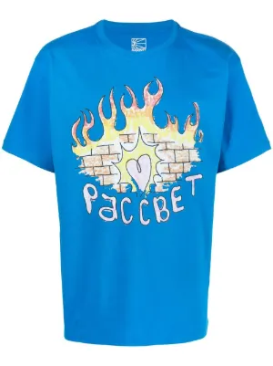Tシャツ・カットソー RASSVET MEN ON FIRE TEE SHIRT (52399) Rassvet Men on Fire T-Shirt (Brown) PACC15T003-1 - Allike Store