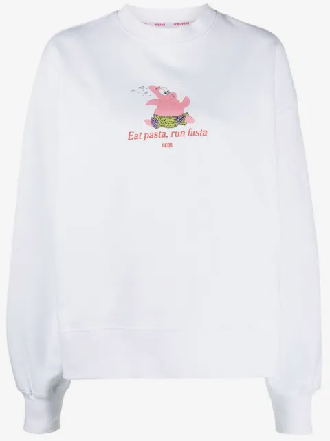 GCDS sudadera con estampado gráfico