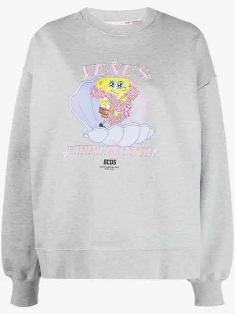 GCDS sudadera con Bob Esponja estampado