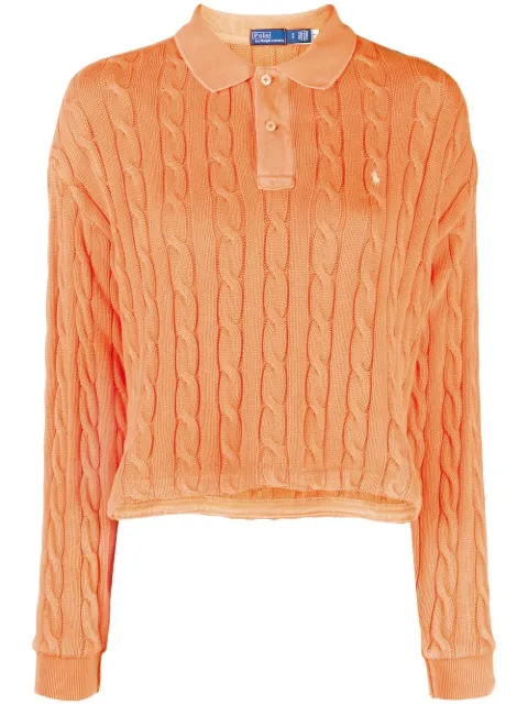 Polo Ralph Lauren - cable-knit polo jumper