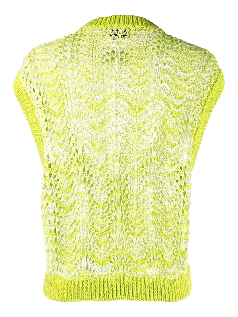 Bonsai Opengebreide tanktop - Groen