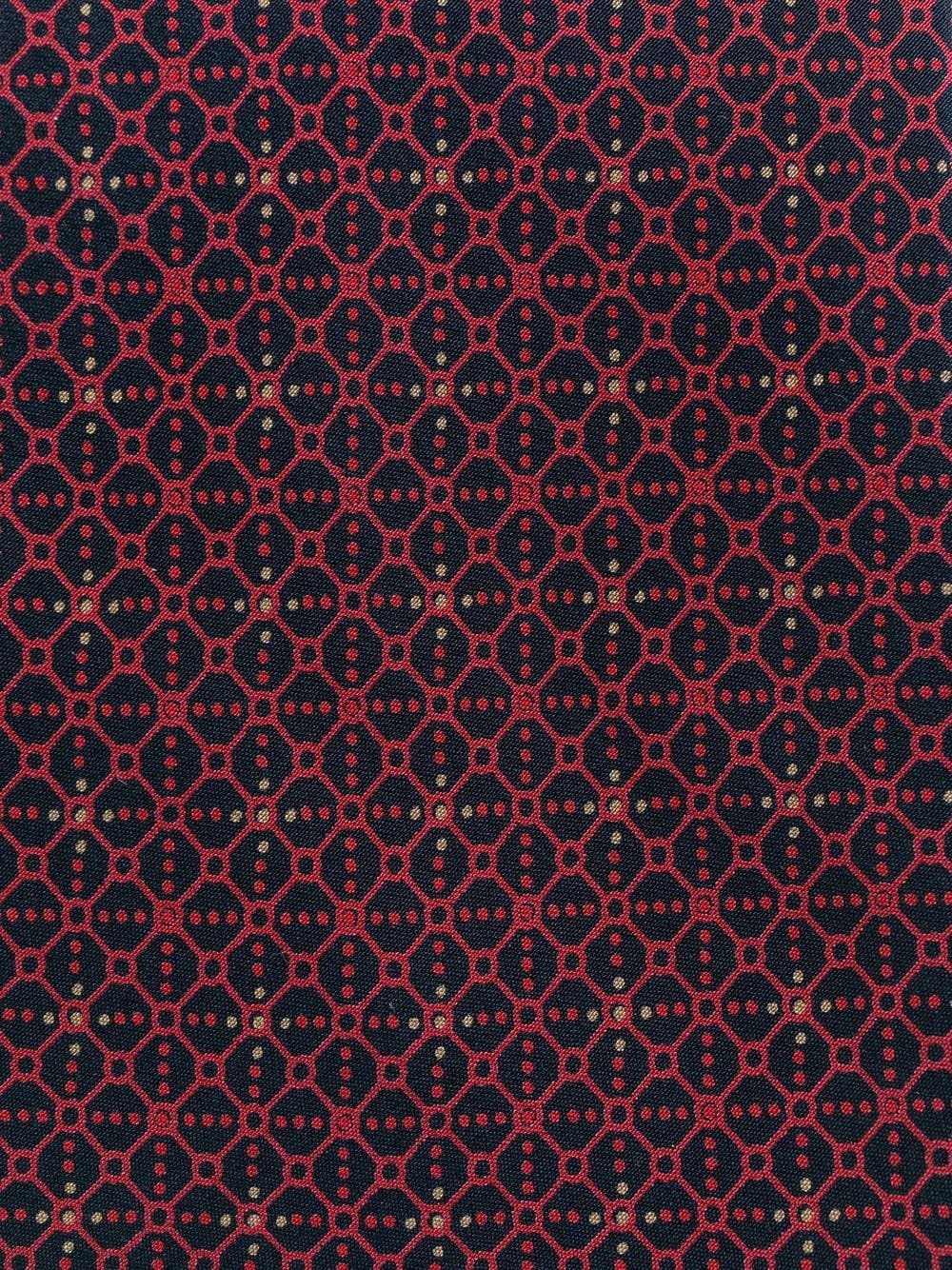 Saint Laurent Pre-Owned 1980s stropdas met geometrisch patroon - Rood